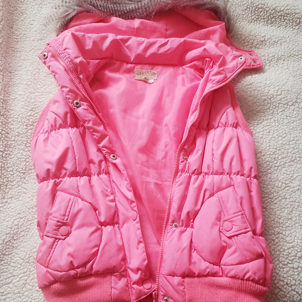 Neon pink vest